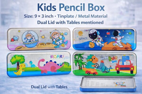 Esmi- ?? Cute Kids Metal Pencil Box ? New Designs Available!