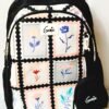 Esmi- *Genie 18 Inch School Bag with Pouch Keychain ? Floral*