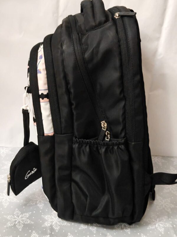 Esmi- *Genie 18 Inch School Bag with Pouch Keychain ? Floral*
