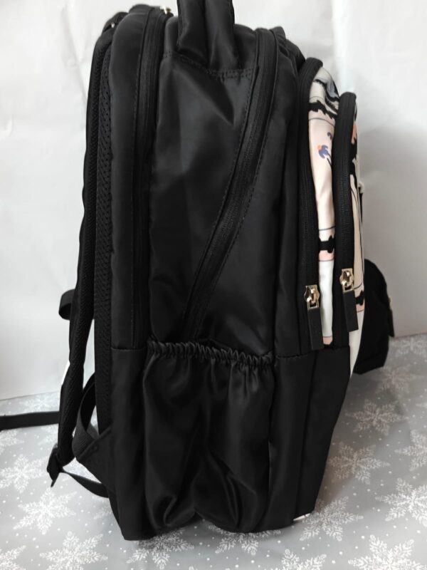 Esmi- *Genie 18 Inch School Bag with Pouch Keychain ? Floral*