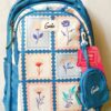 Esmi- *Genie 18 Inch School Bag with Pouch Keychain ? Floral*