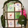 Esmi- *Genie 18 Inch School Bag with Pouch Keychain ? Floral*