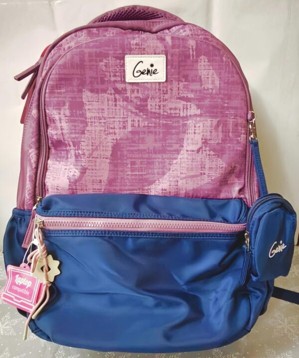 1002398151.jpg Esmi- *Genie Nora 19 Inch Spacious School Bag with Pouch Keychain*