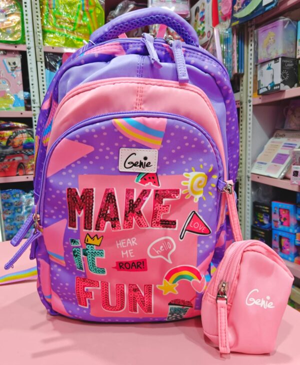 Esmi- *16 Inch Blingy Genie School Bag*