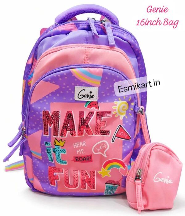 Esmi- *16 Inch Blingy Genie School Bag*