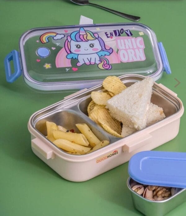Esmi *Lunch Box with gravy Box- Steel*