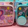 1002406425.jpg Esmi- Premium Stainless Steel Kids 3 section Lunch Box with Chutney Box & Cutlery ??