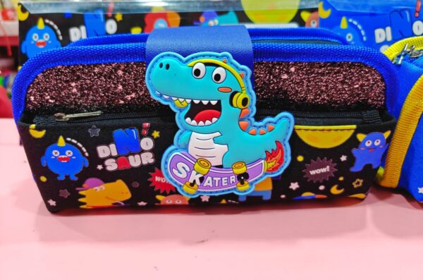 Esmi- *Glittery Dinosaur Pencil Pouch*