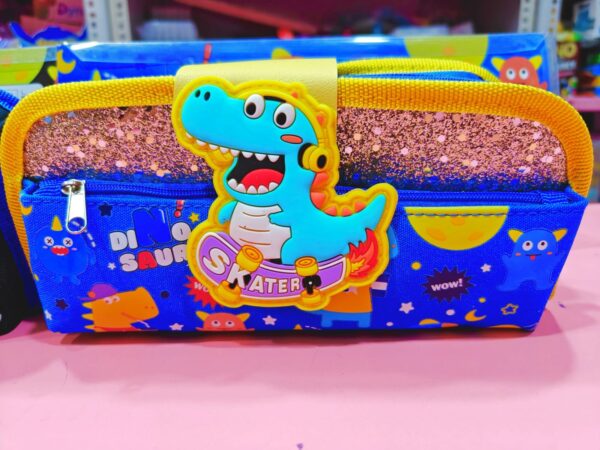 Esmi- *Glittery Dinosaur Pencil Pouch*