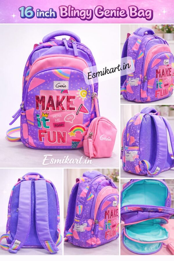 Esmi- *16 Inch Blingy Genie School Bag*