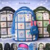 Esmi- *Genie 18 Inch School Bag with Pouch Keychain ? Floral*