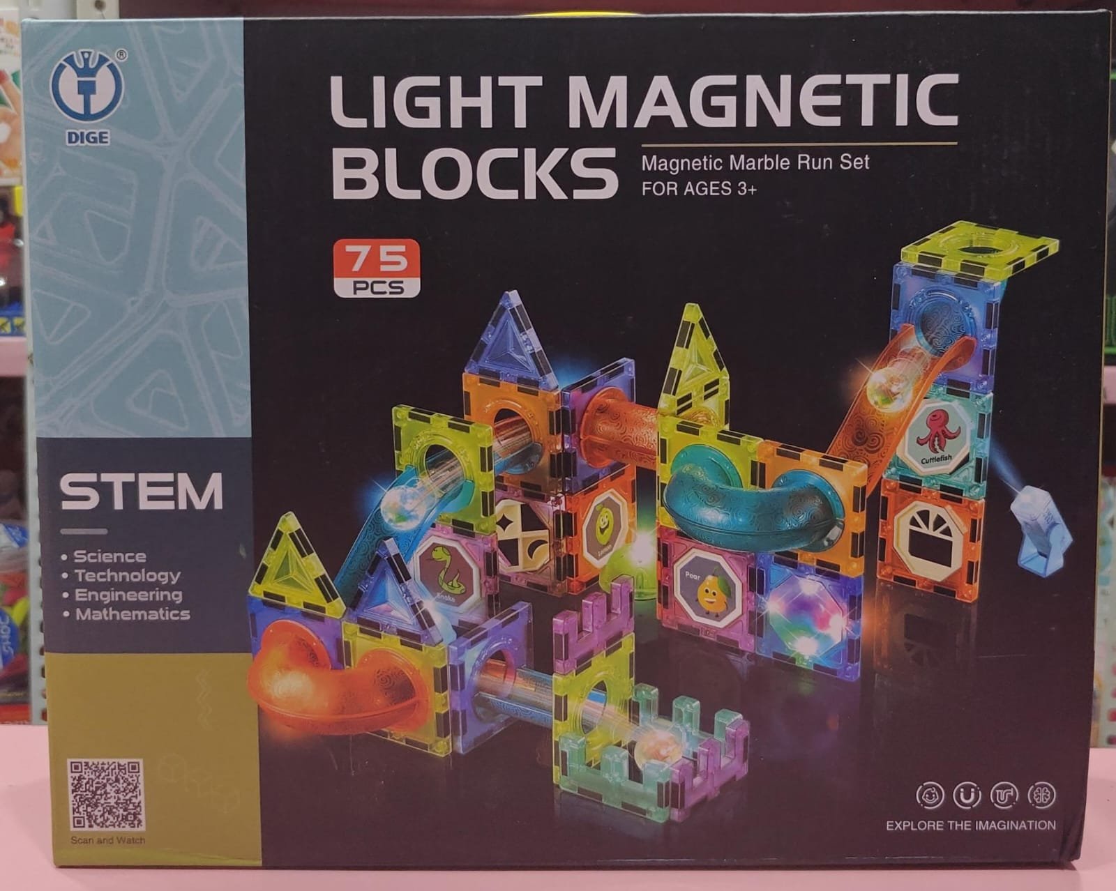 2026/06/1002682814.jpg Esmi®- *Light Magna Tiles* - 75 pcs - Image 1