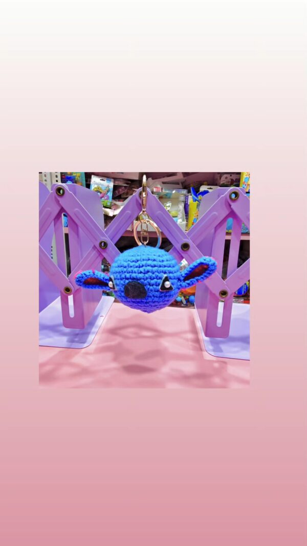 Esmi®- ✨💙 New Arrival Alert – *Handmade Stitch Inspired Crochet Keychain!* 💙✨
