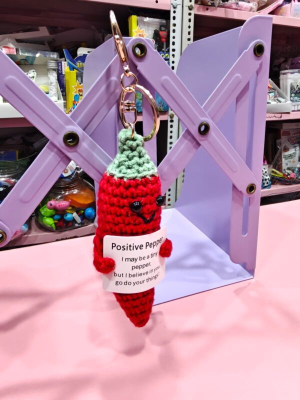 Esmi®- 🌶️ *Positive Pepper Crochet Keychain!* ❤️✨