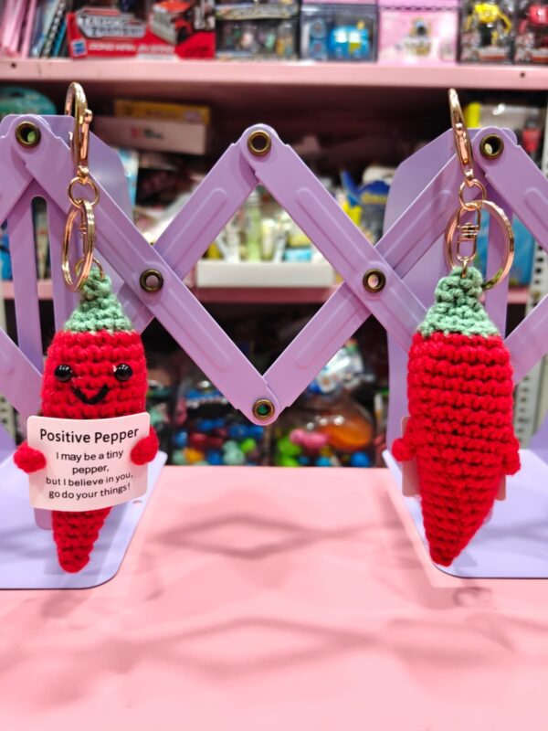 Esmi®- 🌶️ *Positive Pepper Crochet Keychain!* ❤️✨