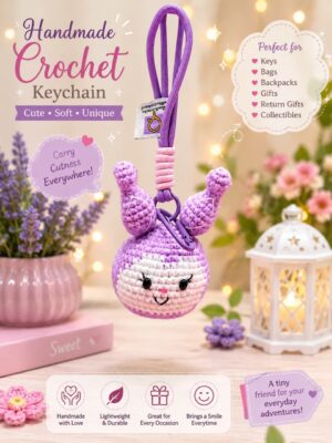 Esmi®- 💜 *Kuromi- Crochet Bunny Charm*