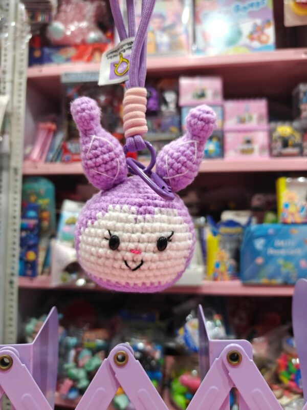 Esmi®- 💜 *Kuromi- Crochet Bunny Charm*