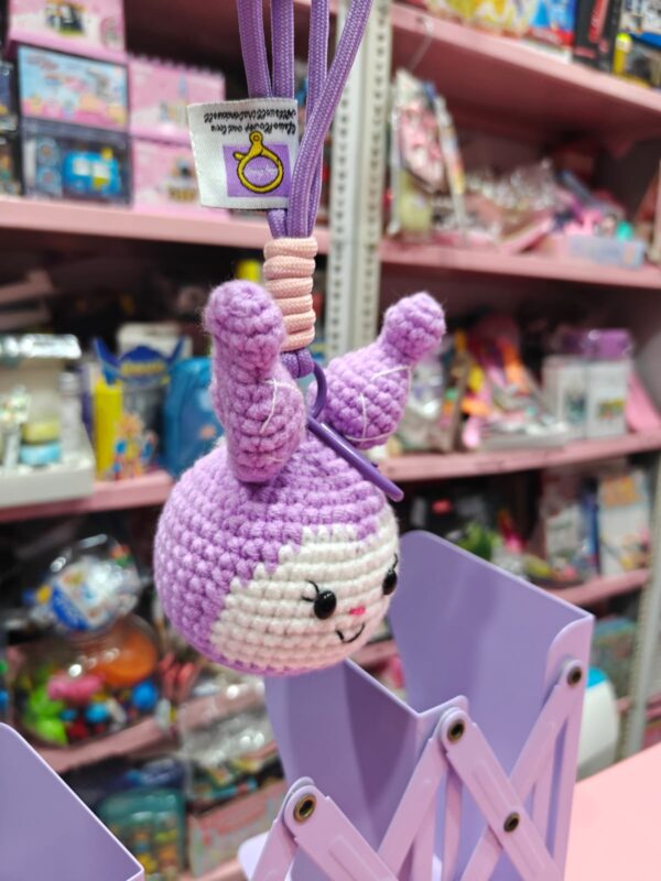 Esmi®- 💜 *Kuromi- Crochet Bunny Charm*