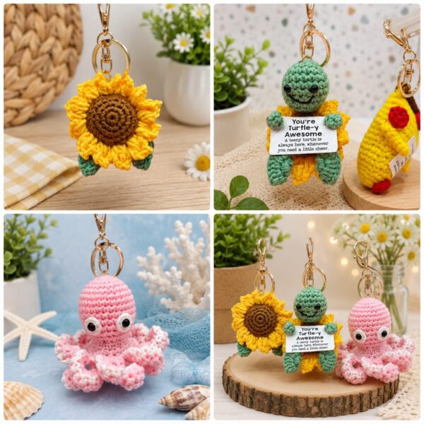 Esmi®- 🧶✨ The Cutest Trend of 2026 is Here – Handmade Crochet Character Keychains! ✨🧶