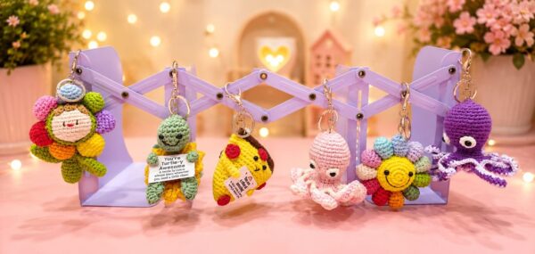 Esmi®- 🧶✨ The Cutest Trend of 2026 is Here – Handmade Crochet Character Keychains! ✨🧶