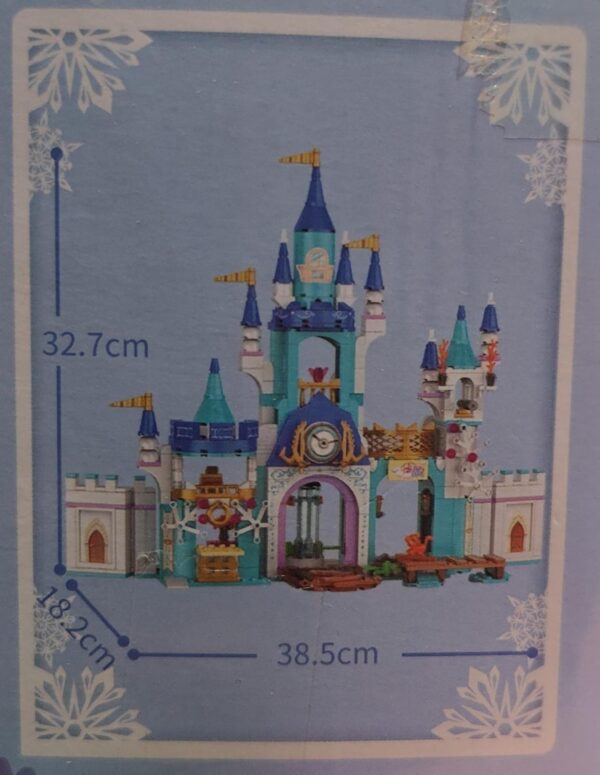 Snow Glow Princess Castle Building Blocks – 644 Pieces