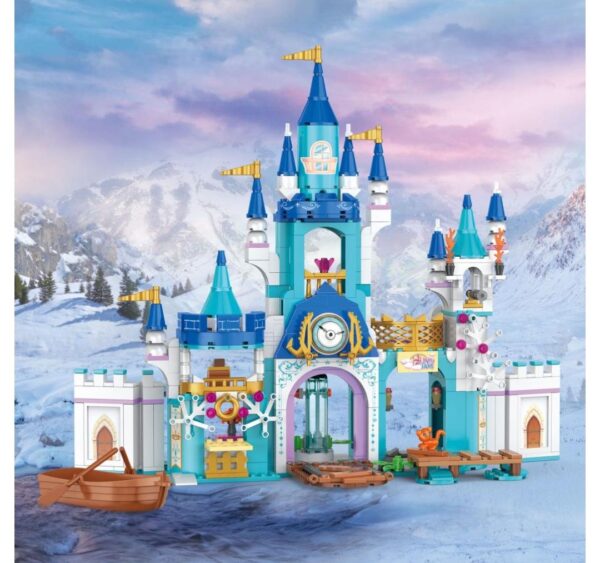 Snow Glow Princess Castle Building Blocks – 644 Pieces