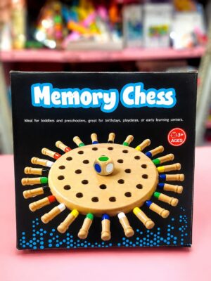 🧠🎲 Memory Chess – Wooden Educational Game 🎲🧠