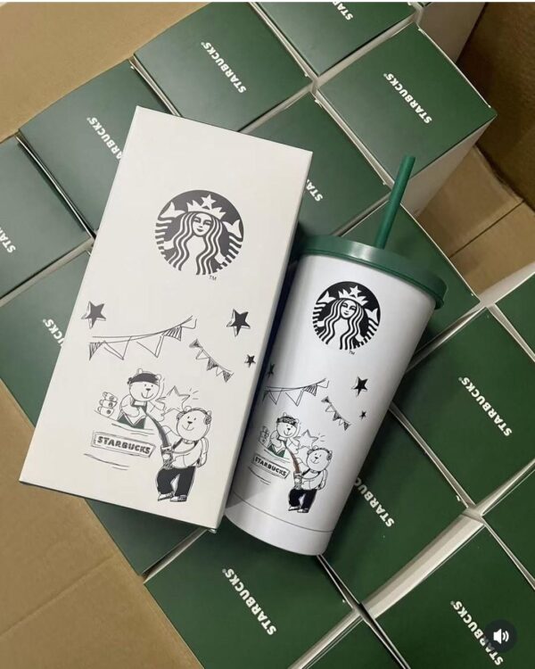 Esmi®- *Starbucks Theme Stainless Steel Sipper*