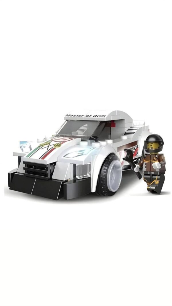 🏎️ 10-in-1 Building Block Racing Car Set