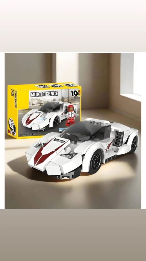 🏎️ 10-in-1 Building Block Racing Car Set