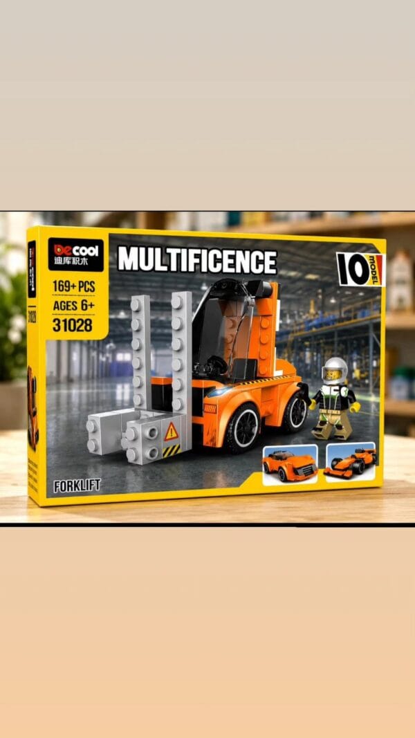 🏎️ 10-in-1 Building Block Racing Car Set