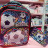 Esmi- *Holographic Football with Pencil Pouch - School Bag*