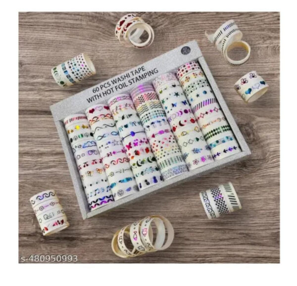 Esmi- *Washi Tape with hot foil Stamping* 10 pc random prints