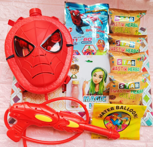 Holi Combo 2 ???????????????? Esmi - ?? *3D Mask Holi Combo* All in 1?? Theme - Spider
