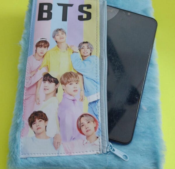 Esmi *Plush Fur Diary with Zip Pouch on Diary Cover*