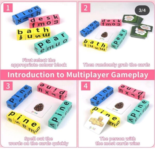 Esmi *Spellathon Cube Game* Wooden cubes