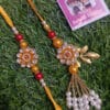 Esmi- *Flower Studded Rakhi & Lumba set*