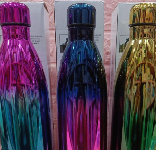 Esmi- *Multicolor Rainbow- Insulated Stainless steel Bottle - 1 ltr*