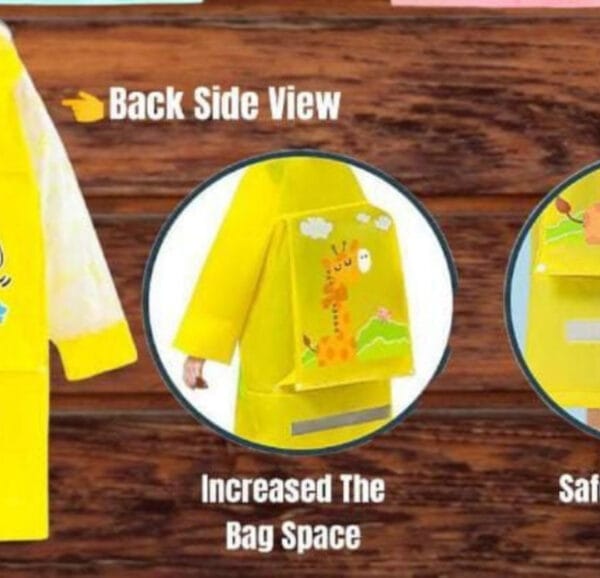Esmi *Kids Raincoat with hood & extended bag cover*