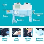 JrkpO5GPko_s.jpg Esmi- Multifunctional Magnetic Pencil Box with Built-in Sharpener | Scissor | Eraser | Tape & Scale for Kids