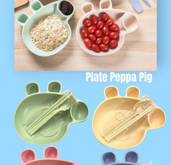 Esmi *Peppa/Minnie Wheatstraw Plates set*