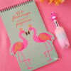 Esmi?- *Flammingo Spiral Diary & Fur 6 in 1 pen*