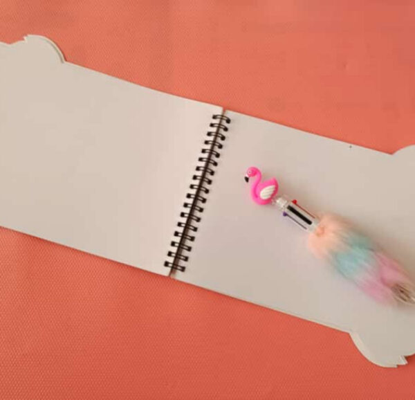 Esmi?- *Flammingo Spiral Diary & Fur 6 in 1 pen*