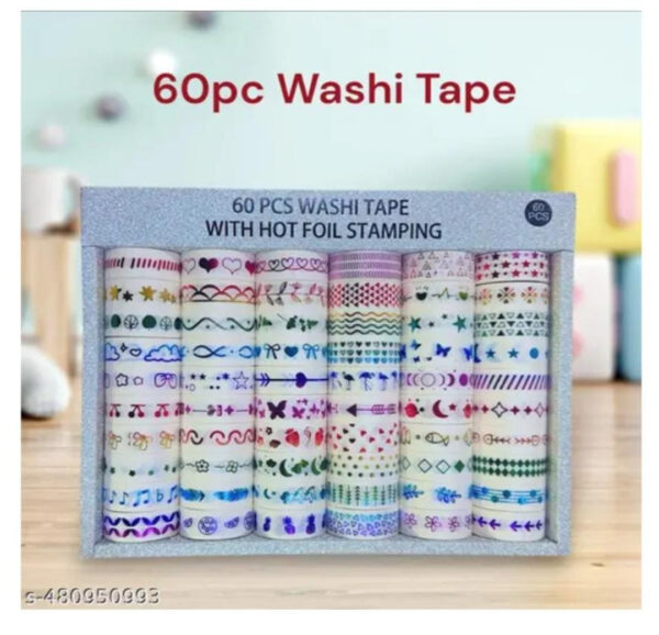 Esmi- *Washi Tape with hot foil Stamping* 10 pc random prints