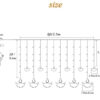 Esmi- ? *Star led Light 12 strings curtain*