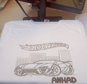 Esmi- *DIY T-SHIRT kit with your Name and favourite cartoon printed*