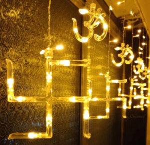 Esmi- ? *Swastik led Light 12 strings 11ft curtain*