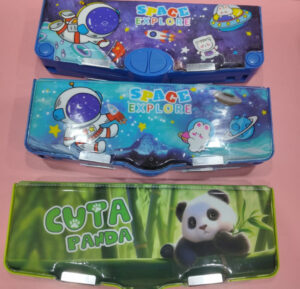 Esmi - Multifunctional Magnetic Pencil Box with Built-in Sharpener | Scissor | Eraser | Tape & Scale for Kids
