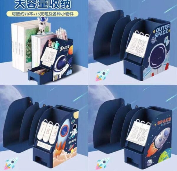 esmi-multipurpose-book-shelf-metal-pen-stand-drawer-stationary.jpg Esmi *Multipurpose Book Shelf Metal, pen stand, Drawer - Stationary Set/Table Decor*