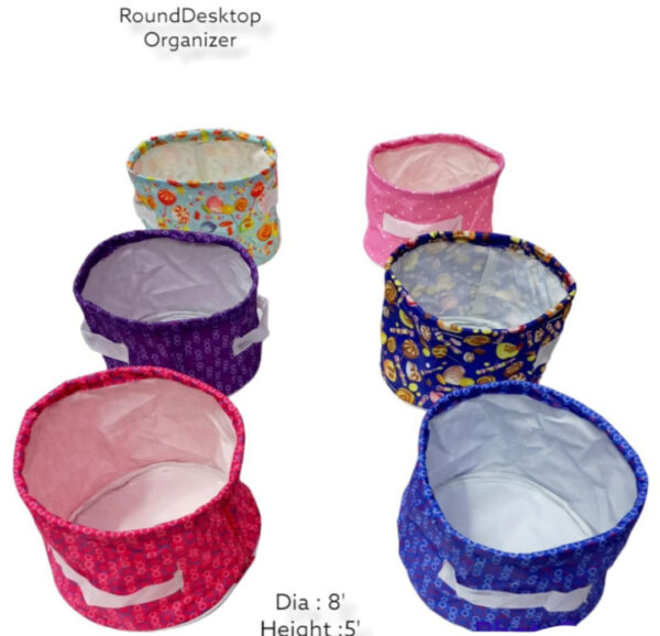 Esmi- *Round Desktop Organiser with Handle*